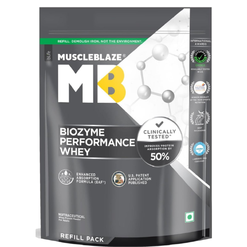 Muscleblaze Biozyme Performance Whey Refill (Chocolate) 1kg